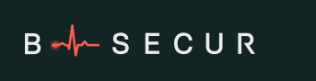 b-secur logo with heart beat wave between B and secur
