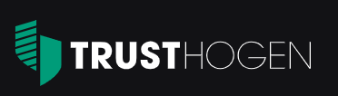 Trust Hogen logo on black background