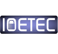 Ioetec Logo with Lock inside the O